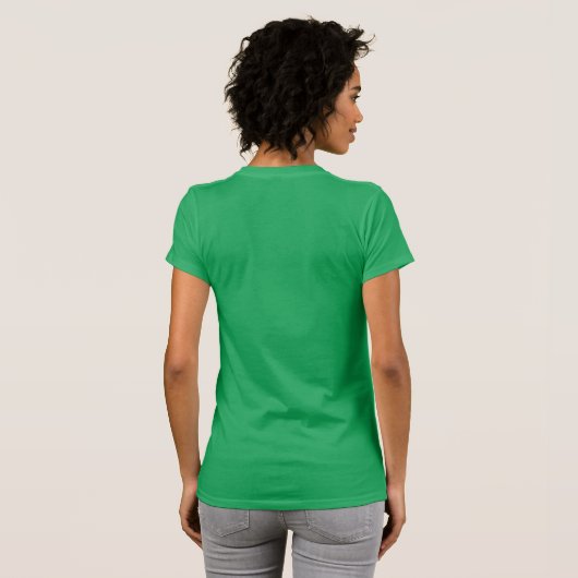 T-shirt Paw Chien Pâte Peppermenthe En Rouge Vert Blanc (Dos entier)