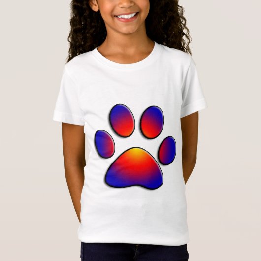 T-Shirt PAW COLORÉ (Devant)