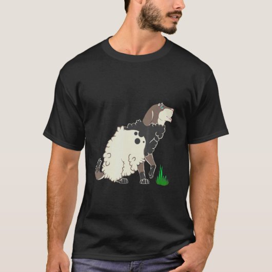 T-shirt Paw de chien de mouton souple (Devant)