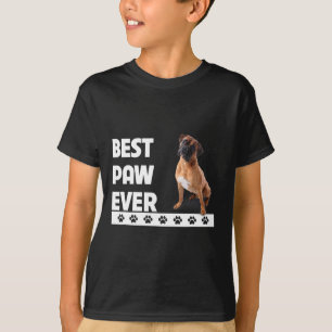 T-shirt Paw Ever Boxer Bulldog Papa Fêtes des pères Amoure