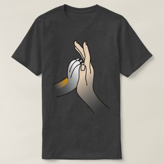 T-shirt Paw High Five Corgi Chien (Design devant)