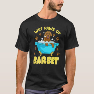 T-shirt Paw Humide De Barbet Puppies Chien Barbet