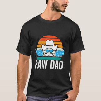 T-shirt Paw Papa Amoureux des animaux papa Animaux domesti