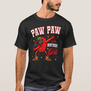 T-shirt Paw Paw De La Fille Anniversaire Dabbing Strawberr