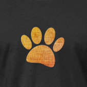 T-shirt Paw pour chien d'impression Burlap