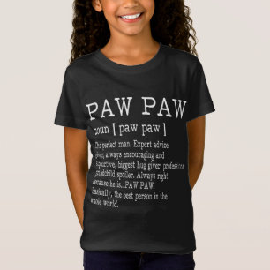 T-Shirt Paw Pw Définition Grand-père Fête des pères Cadeau