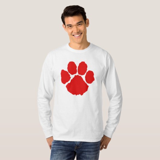 T-shirt Paw Rouge (Devant entier)