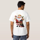 T-shirt Paw-some Holidays: Santa’s Sparkling Pet Squad (Dos entier)