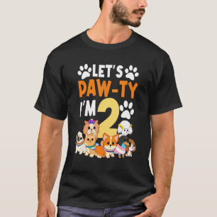 T-shirt Paw Ty Je suis 2 fête d'anniversaire 2ème Annivers