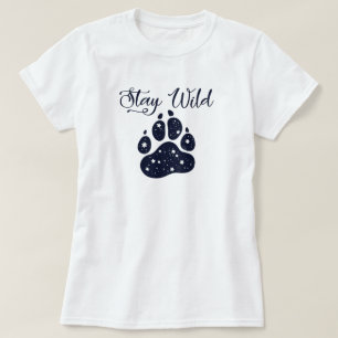 T-shirt Paw Wolf Wild