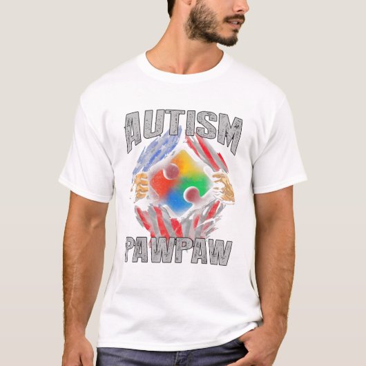 T-shirt Pawpaw American Flag (Devant)