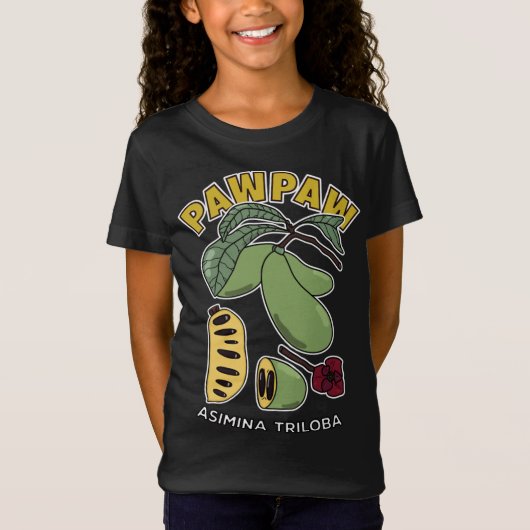 T-Shirt Pawpaw Arbre à fruits Asimina Triloba (Devant)