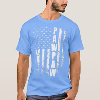 T-shirt Pawpaw Cadeau Amérique Drapeau Cadeau Pour Hommes 