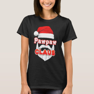 T-shirt Pawpaw Claus Noël Père Noël Face Joyeuse Sueur moc