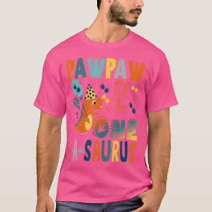 T-shirt Pawpaw Du Dinosaure D'Anniversaire One-A-Saurus 2E