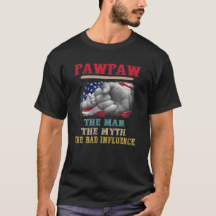 T-shirt Pawpaw L'Homme Le Mythe La Mauvaise Influence Drap