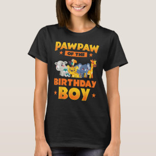 T-shirt Pawpaw Of The Birthday Boy Zoo Safari Anniversaire