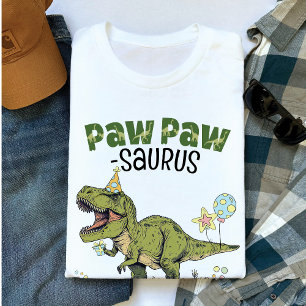 T-shirt PawPaw-saurus Funny Dinosaur Parti Anniversaire de