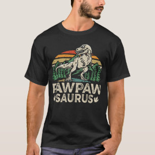 T-shirt Pawpawsaurus Dinosaur Grandpa Saurus Fête des père
