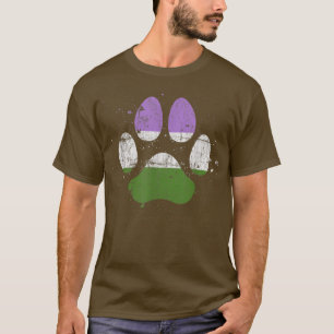 T-shirt Pawprint Chien Chien Chien Chien Chien Chien Paw P