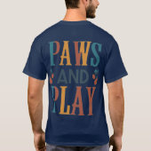 T-shirt Paws and Play. (Dos)
