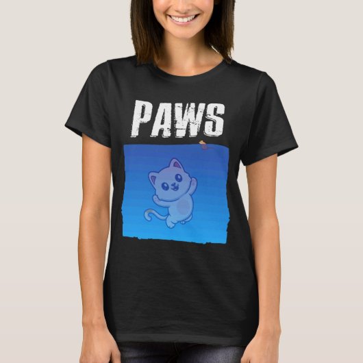 T-shirt Paws Chat et Souris Chat (Devant)