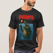 T-shirt PAWS Crocodile Parody – Funny Movie Spoof Design (Devant)