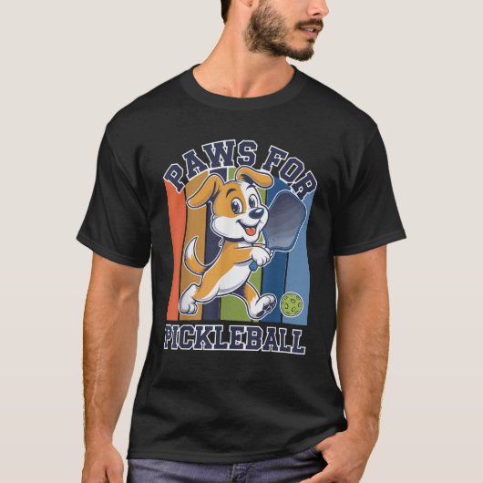 T-shirt Paws for Pickleball Funny Dog Pickleball Player Pe (Devant)