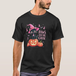 T-shirt Paws Pour La Cause Conscience Du Cancer Du Sein Ha
