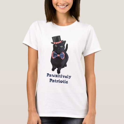 T-shirt Pawsitively patriotique (Devant)