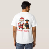 T-shirt Pawsitively Peaceful: Santa’s Serene Pet Moment (Dos entier)