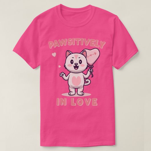 T-shirt Pawsitivement dans l'amour (Design devant)