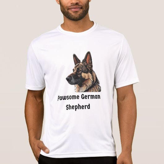 T-shirt Pawsome German Shepherd (Devant)