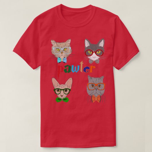 T-SHIRT PAWTER CATS T (Design devant)