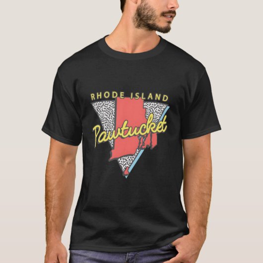 T-shirt Pawtucket Rhode Island Triangle Ri City (Devant)