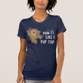 T-shirt Pawty comme une étoile de chiot (Devant)