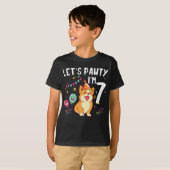 T-shirt Pawty, j'ai 4 ans (Devant entier)