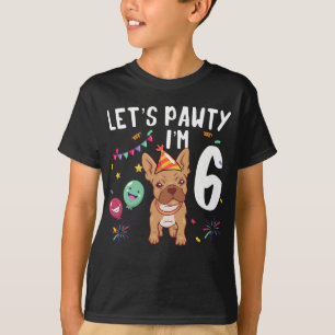 T-shirt Pawty, j'ai 6 ans