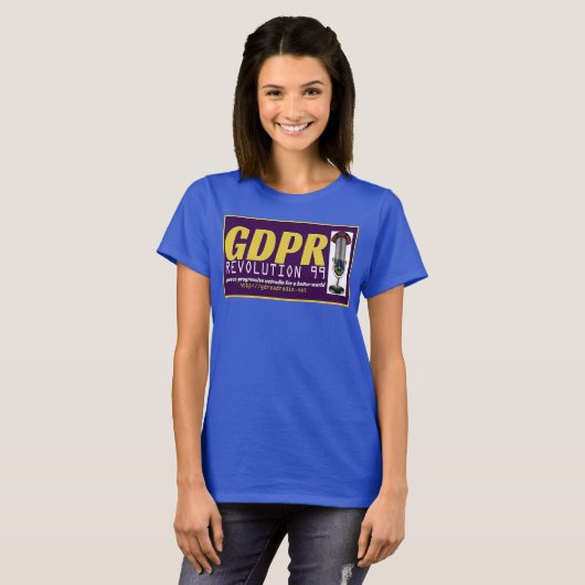 T-shirt Paxspiration GDPR teignent en nouant la pièce en t (Devant entier)
