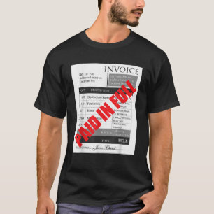 T-shirt Payé dans le bon de facturation intégral