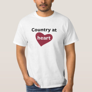 T-shirt Pays au coeur