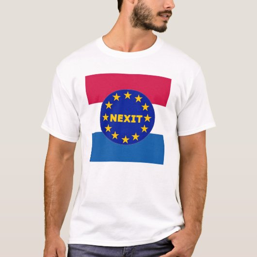 T-Shirt Pays-Bas Drapeau UE Sortie (Devant)