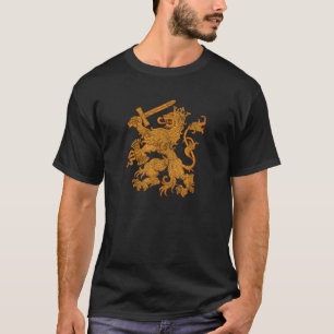 T-SHIRT PAYS-BAS FLAG HOLLAND ROOTS LION CO