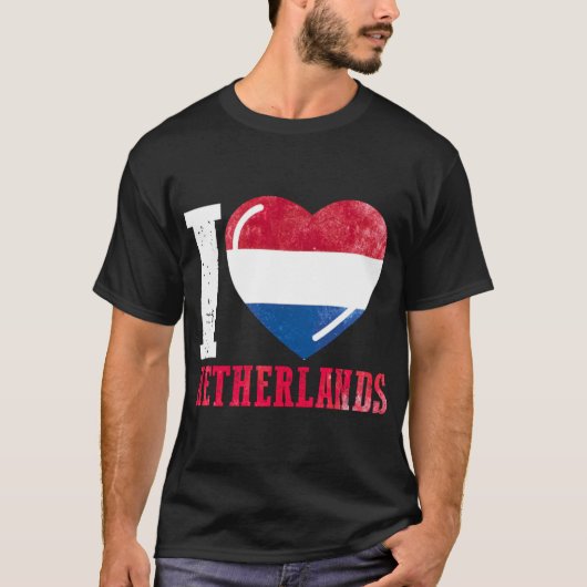 T-shirt Pays-Bas J'aime les Pays-Bas (Devant)