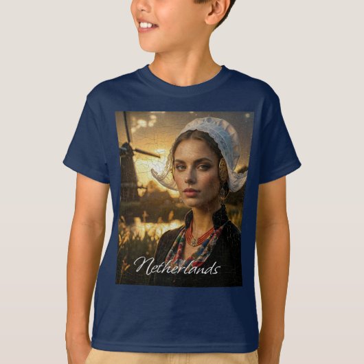 T-SHIRT PAYS-BAS - NÉERLANDAIS (Devant)