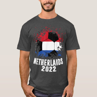 T-shirt Pays-Bas Soccer 2022 Holland Flag Soccer
