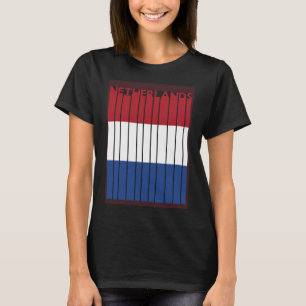 T-shirt Pays-Bas Vintage Hollandais Drapeau Vacances