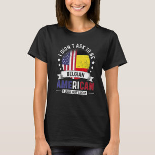 T-shirt Pays belges américains drapeaux Fierté Belgique Fl