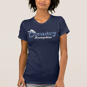 T-shirt Pays Bumpkin cowgirl denim & fleurs top