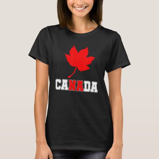 T-shirt Pays Canadian Maple Leaf Canada (Devant)